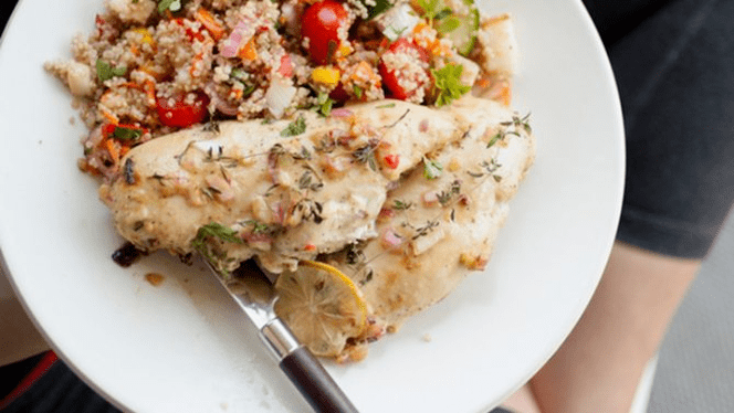 lazac quinoával fehérjetartalmú étrenden